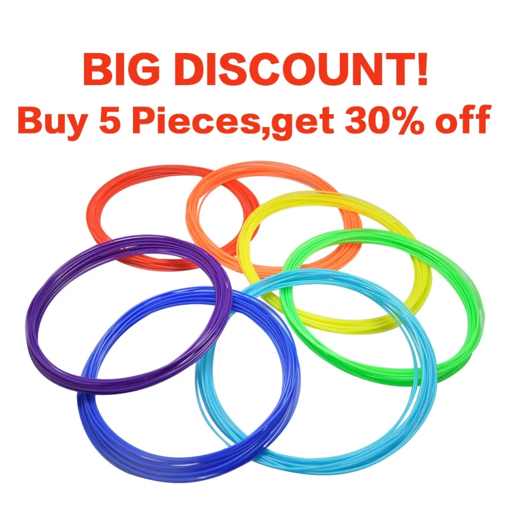 Dewang Brand Red 5m ABS 3d filament 21 Colors for 3D Pen Doodle plastic Rubber Consumables (color by random) Free Shipping
Dewang Brand Red 5m ABS 3d filament 21 Colors for 3D Pen Doodle plastic Rubber Consumables (color by random) Free Shipping