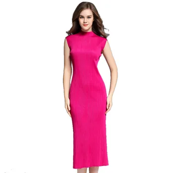 2019 Summer Long Dress Sleeveless Round Neck Rose Red Dress Tight Body Slim Pack Hip Sexy Dress Three-dimensional Cutting Female
2019 Summer Long Dress Sleeveless Round Neck Rose Red Dress Tight Body Slim Pack Hip Sexy Dress Three-dimensional Cutting Female