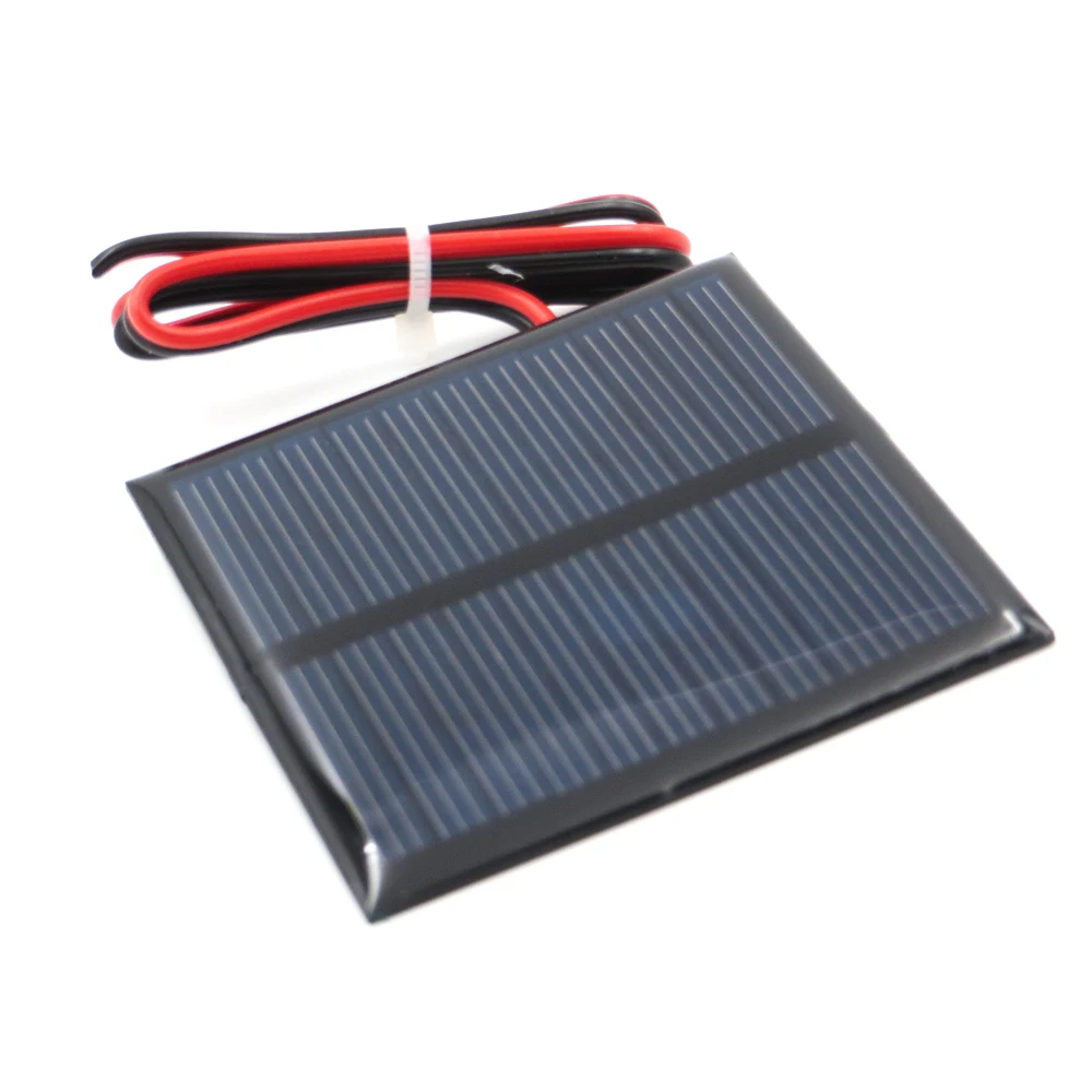 Polycrystalline Solar Panel 5.5V 80mA + 30cm extend cable DIY Battery Charger Module Mini Solar Cell wire toy
Polycrystalline Solar Panel 5.5V 80mA + 30cm extend cable DIY Battery Charger Module Mini Solar Cell wire toy