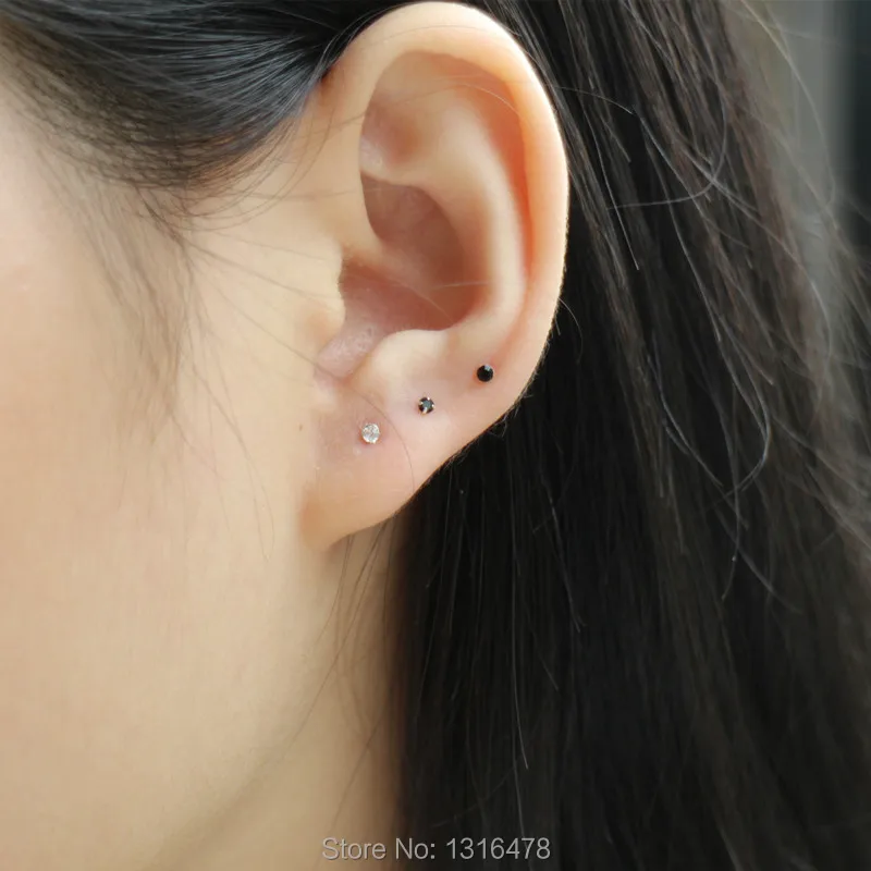 Tiny personality nose nail 925 sterling silver with 2mm drill nail 10 mm long nose black and white Very small ear bone nail mini
Tiny personality nose nail 925 sterling silver with 2mm drill nail 10 mm long nose black and white Very small ear bone nail mini
