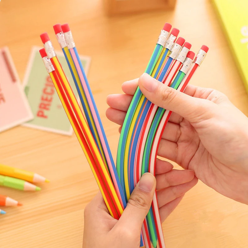 5 PCS Creative Magic Korea Stationery Colorful Magic Bendy Flexible Soft Pencil with Eraser Student Learning School Office Use
5 PCS Creative Magic Korea Stationery Colorful Magic Bendy Flexible Soft Pencil with Eraser Student Learning School Office Use