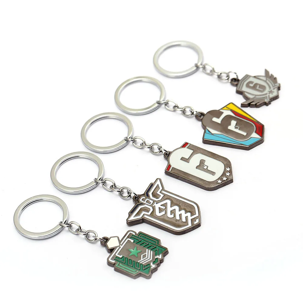 2019 Rainbow Six Keychain Siege 6 Key Ring Holder Fashion Car Chaveiro Game Key Chain Pendant men Gift Jewelry Dropshipping
2019 Rainbow Six Keychain Siege 6 Key Ring Holder Fashion Car Chaveiro Game Key Chain Pendant men Gift Jewelry Dropshipping