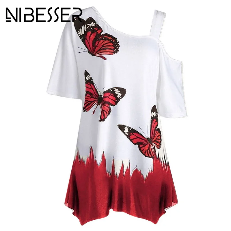NIBESSER Large Size Women Printing T-Shirt Fashion Summer Short Sleeve Off Shoulder Casual Loose Tee Tops Woman Clothes Dress
NIBESSER Large Size Women Printing T-Shirt Fashion Summer Short Sleeve Off Shoulder Casual Loose Tee Tops Woman Clothes Dress