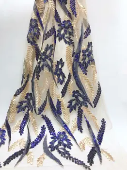 Nigerian Seuqins Mesh Lace Fabric Blue Gold Sequined Embroidered Lace African Swiss Voile Net Lace Indian Style Wedding Lace
Nigerian Seuqins Mesh Lace Fabric Blue Gold Sequined Embroidered Lace African Swiss Voile Net Lace Indian Style Wedding Lace