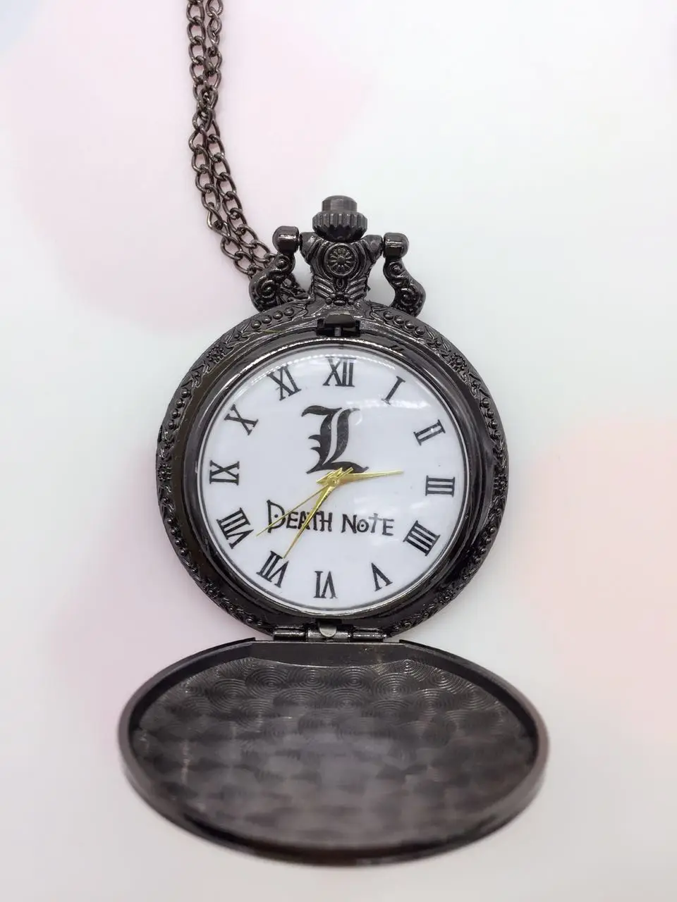 Retro Death Note Theme Pocket Watches with Necklace Chain Cool Skull Watch Cosplay Gifts for Boys Children Kids P285
Retro Death Note Theme Pocket Watches with Necklace Chain Cool Skull Watch Cosplay Gifts for Boys Children Kids P285