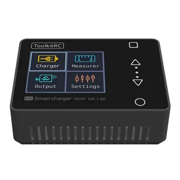 Presale ToolkitRC M6 DC 150W 10A LCD 2-6S Rechargeable Li-po Battery Smart Balance Charger Discharger For RC Drone FPV Parts
Presale ToolkitRC M6 DC 150W 10A LCD 2-6S Rechargeable Li-po Battery Smart Balance Charger Discharger For RC Drone FPV Parts
