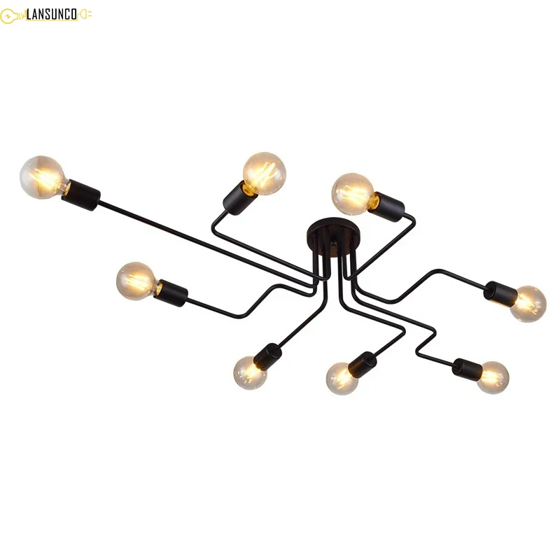 Modern Chandelier 4/6/8 Branching Bubble Iron E27 Retro Multi Heads Chandeliers For Living Room Indoor Decoration Light Fixtures
Modern Chandelier 4/6/8 Branching Bubble Iron E27 Retro Multi Heads Chandeliers For Living Room Indoor Decoration Light Fixtures