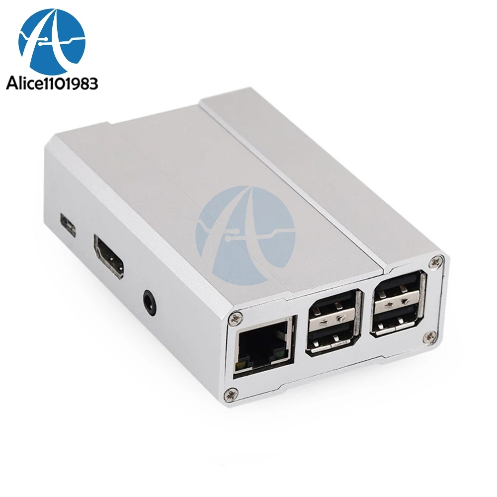 Premium Aluminum Alloy Metal Case for Raspberry Pi 2 / 3 B B+ Model B&B+ Aluminum Alloy material Shell Box Silver
Premium Aluminum Alloy Metal Case for Raspberry Pi 2 / 3 B B+ Model B&B+ Aluminum Alloy material Shell Box Silver