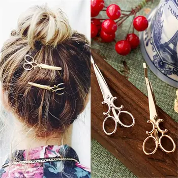 Creative Scissors Shape Women Lady Girls Hair Clip Delicate Pin Barrette