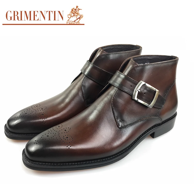New style Italy designer mens ankle boots genuine leather handmade carved luxury retro formal business men shoes
New style Italy designer mens ankle boots genuine leather handmade carved luxury retro formal business men shoes