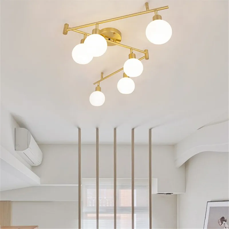 Nordic Modern Simple Gold Ceiling Lamp White Glass Chandelier Magic Beans Molecular Light DIY Link Folding lamp for home
Nordic Modern Simple Gold Ceiling Lamp White Glass Chandelier Magic Beans Molecular Light DIY Link Folding lamp for home