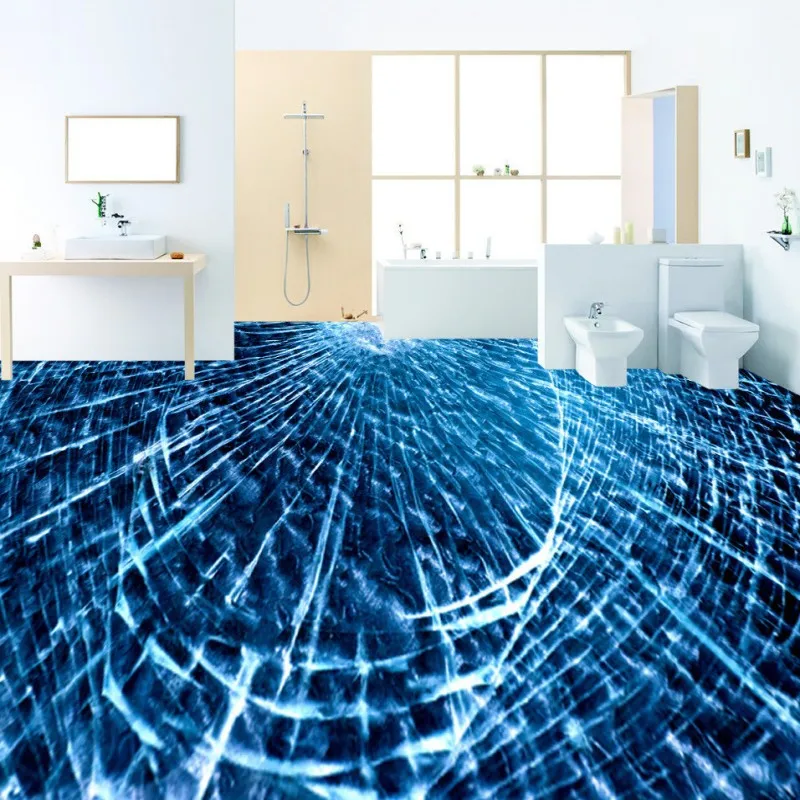 Free Shipping Vivid broken glass 3D floor thickened non-slip high-quality waterproof bedroom mural wear lobby mural Free Shipping Vivid broken glass 3D floor thickened non-slip high-quality waterproof bedroom mural wear lobby mural<br><br>Aliexpress