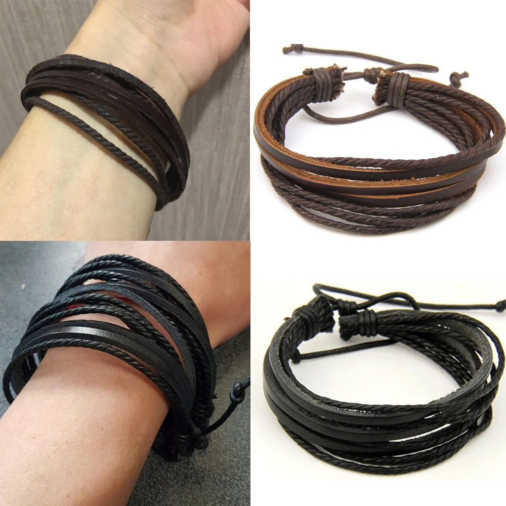 IF YOU Vintage Retro Punk Handmade Endless Rope Leather Bracelet For Men Fashion Wristband Bracelets & bangles Male gift Jewelry
IF YOU Vintage Retro Punk Handmade Endless Rope Leather Bracelet For Men Fashion Wristband Bracelets & bangles Male gift Jewelry