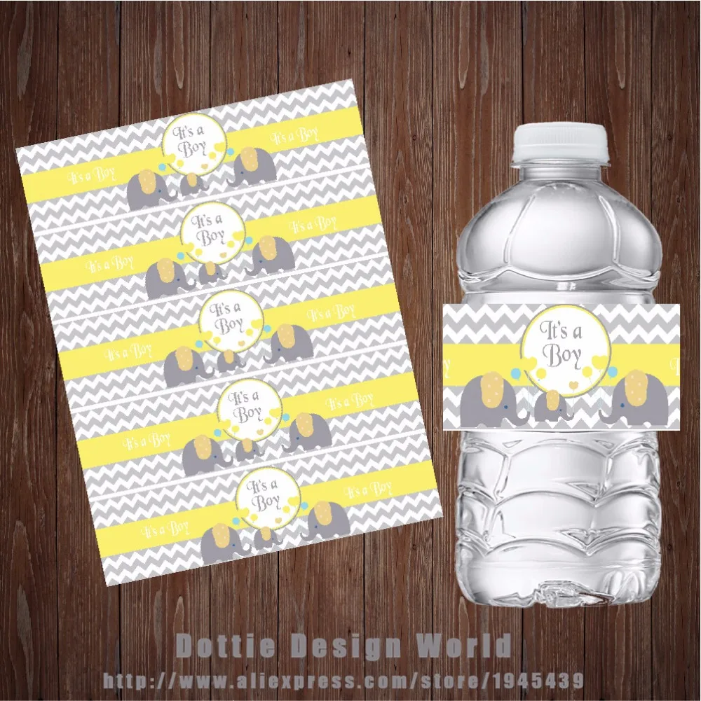 20 pcs/lot It's a boy Elephant Water Bottle Labels Candy Bar wrapper Custom Baby shower Birthday Party Favor decoration supply
20 pcs/lot It's a boy Elephant Water Bottle Labels Candy Bar wrapper Custom Baby shower Birthday Party Favor decoration supply