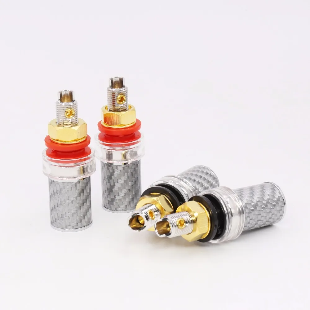 12pcs Rhodium plated Carbon Fiber Binding Post Speaker Plug Probe Panel for HIFI
12pcs Rhodium plated Carbon Fiber Binding Post Speaker Plug Probe Panel for HIFI