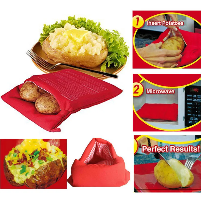 EZLIFE Potato Bag Microwave Baking Potato Cooking Bag Washable Cooker Bag Baked Potatoes Easy To Cooking Tool Kitchen Gadgets
EZLIFE Potato Bag Microwave Baking Potato Cooking Bag Washable Cooker Bag Baked Potatoes Easy To Cooking Tool Kitchen Gadgets