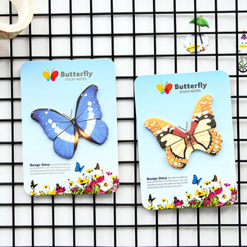 Korea Creative Stationery Butterfly Sticky Notes Post Planner Notepad Self Adhesive Memory Stick Fridge Decorative Message Paste
Korea Creative Stationery Butterfly Sticky Notes Post Planner Notepad Self Adhesive Memory Stick Fridge Decorative Message Paste