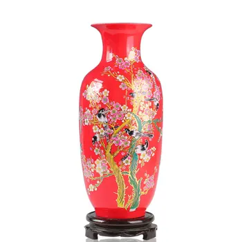 christmas Jingdezhen ceramics/China red vase/red porcelain/magpie annunciation/ceramic handicraft decoration/special offers
christmas Jingdezhen ceramics/China red vase/red porcelain/magpie annunciation/ceramic handicraft decoration/special offers