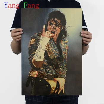 Michael Jackson MJ Classic Poster Vintage Brown Kraft Paper Movie Poster Decor Wall Sticker 51x35cm
Michael Jackson MJ Classic Poster Vintage Brown Kraft Paper Movie Poster Decor Wall Sticker 51x35cm