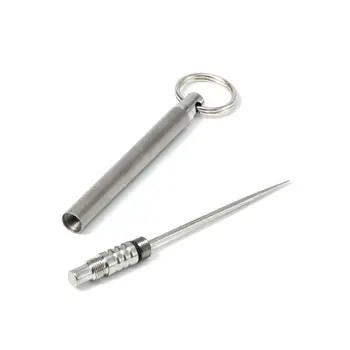 Pure Titanium Waterproof Toothpick Reusable Fruit Fork Pick With Toothpick Case Feb13
Pure Titanium Waterproof Toothpick Reusable Fruit Fork Pick With Toothpick Case Feb13