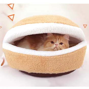 Warm Cat Bed House Hamburger Bed Disassemblability Windproof Pet Puppy Nest Shell Hiding Burger Bun for Winter
Warm Cat Bed House Hamburger Bed Disassemblability Windproof Pet Puppy Nest Shell Hiding Burger Bun for Winter