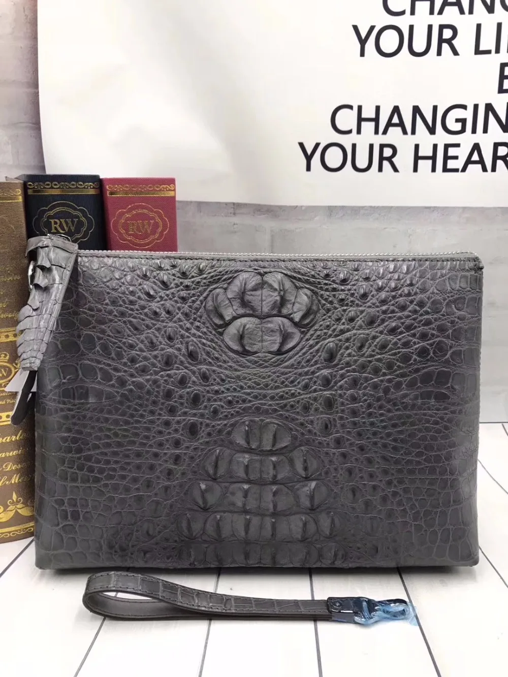 100% Genuine Crocodile Skin A4 Size File Package Men Clutch Purse Exotic Alligator Leather Man Zipper Wristlets Portfolio Bag
100% Genuine Crocodile Skin A4 Size File Package Men Clutch Purse Exotic Alligator Leather Man Zipper Wristlets Portfolio Bag
