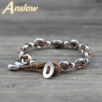Anslow Fashion Jewelry Real Leather Handmade DIY Vintage Retro Leather Bracelets Bangle Men Women Unisex Black Friday LOW0665LB
Anslow Fashion Jewelry Real Leather Handmade DIY Vintage Retro Leather Bracelets Bangle Men Women Unisex Black Friday LOW0665LB
