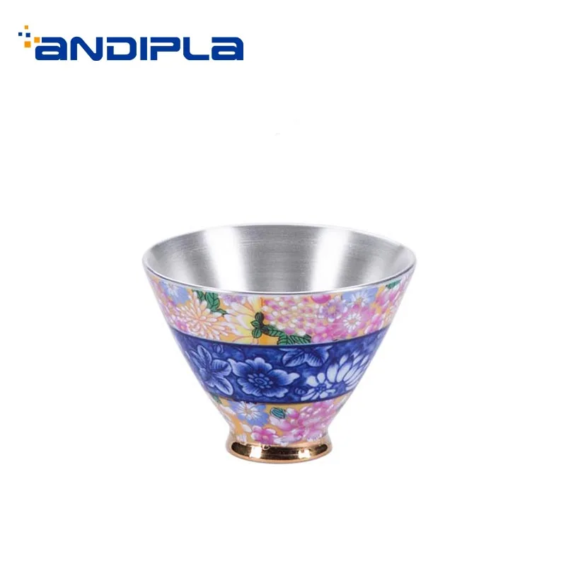 50ml Jingdezhen Porcelain Teacup Hand Painted Enamel Pattern Silver Drinkware Office Tea Ceremony Master Bowls Cups Gift | Дом и сад