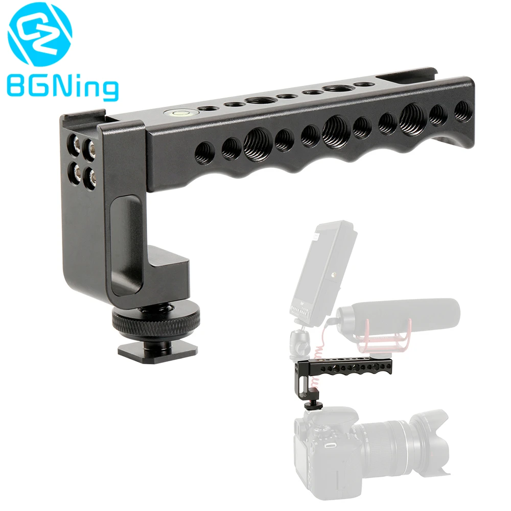 Video Stabilizing Top Handle Grip & Cold Shoe Extender Mount 1/4 3/8 for Nikon Sony A7 A9 for Canon EOS Pentax Olympus SLR DSLR
Video Stabilizing Top Handle Grip & Cold Shoe Extender Mount 1/4 3/8 for Nikon Sony A7 A9 for Canon EOS Pentax Olympus SLR DSLR