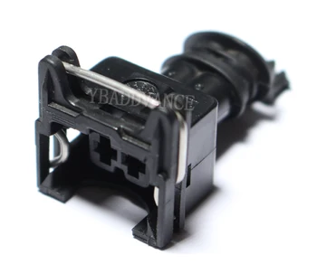 AMP TE 2 Hole Black Waterproof Electrical Connector Plug For Fuel Injector and Sensor With Pins and Wire Seals 282189-1
AMP TE 2 Hole Black Waterproof Electrical Connector Plug For Fuel Injector and Sensor With Pins and Wire Seals 282189-1