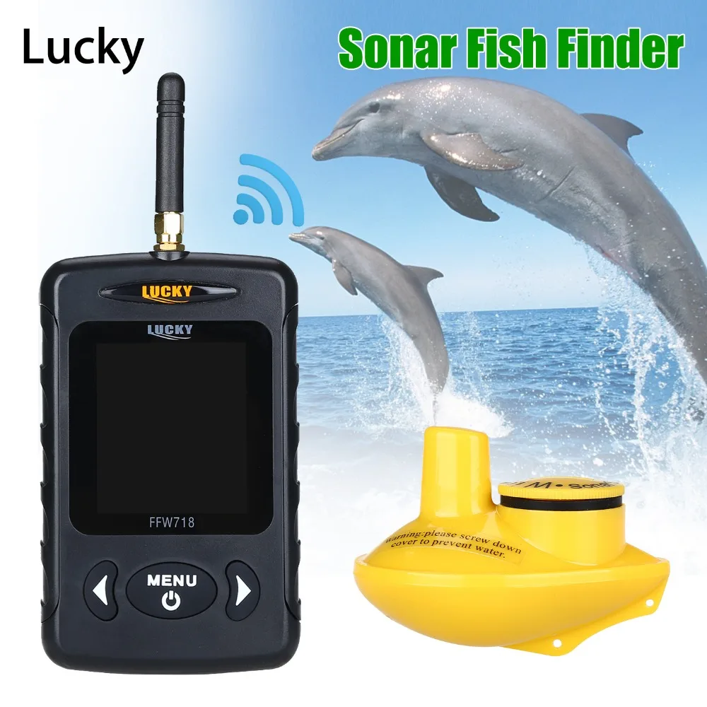 Lucky FFW718 Wireless Fish Finder Waterproof 147.6FT Sonar Depth Sounder Ocean River Lake Sea Ice Fishing Russian English Menu
Lucky FFW718 Wireless Fish Finder Waterproof 147.6FT Sonar Depth Sounder Ocean River Lake Sea Ice Fishing Russian English Menu