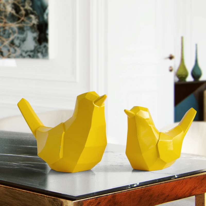 Geometry Birds Statue Origami Animal Resin Craftwork Home Decoration Accessories For Living Room 2Pcs/set 2988
Geometry Birds Statue Origami Animal Resin Craftwork Home Decoration Accessories For Living Room 2Pcs/set 2988