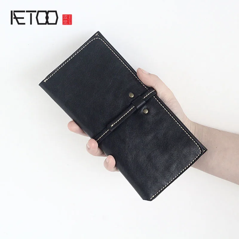 BJYL Korean version of the men and women long wallet leather ultra-thin women planted tanned leather belt buckle Vintage wallet
BJYL Korean version of the men and women long wallet leather ultra-thin women planted tanned leather belt buckle Vintage wallet