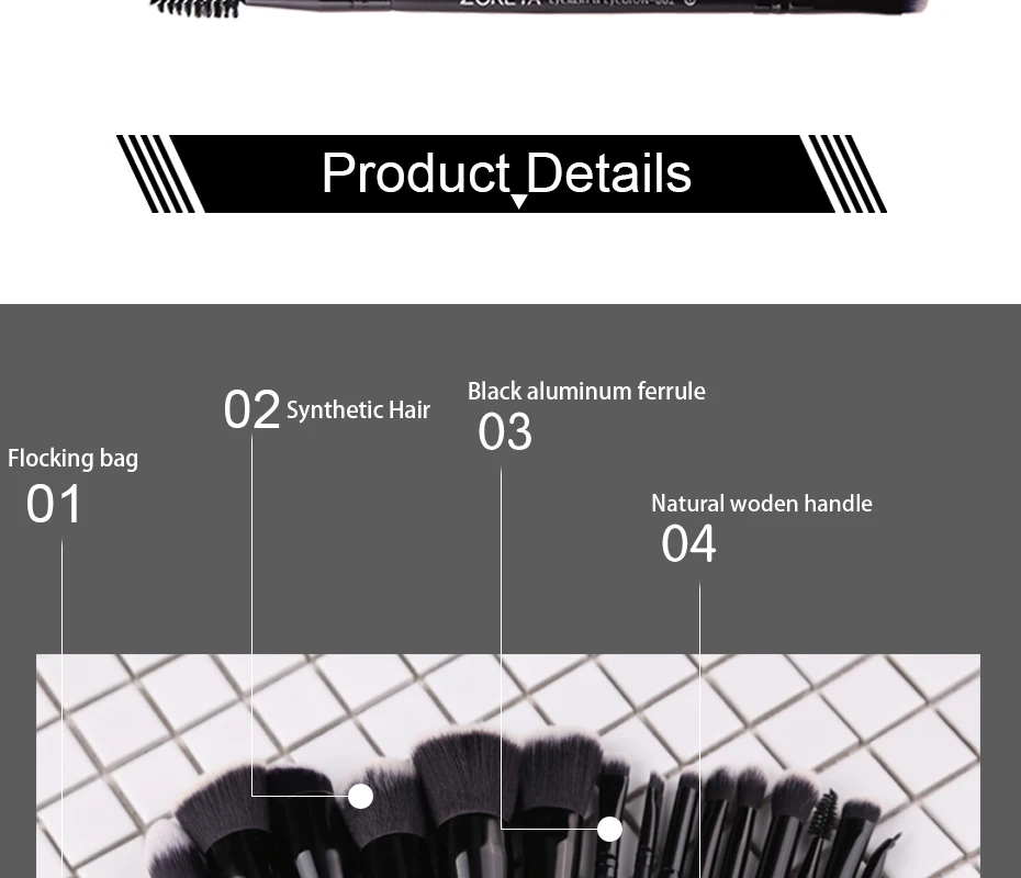 Soft brushes for makeup of 15 pcs, Free shipping in Canada | online brands Soft brushes for makeup of 15 pcs, Free shipping in Canada | online brands