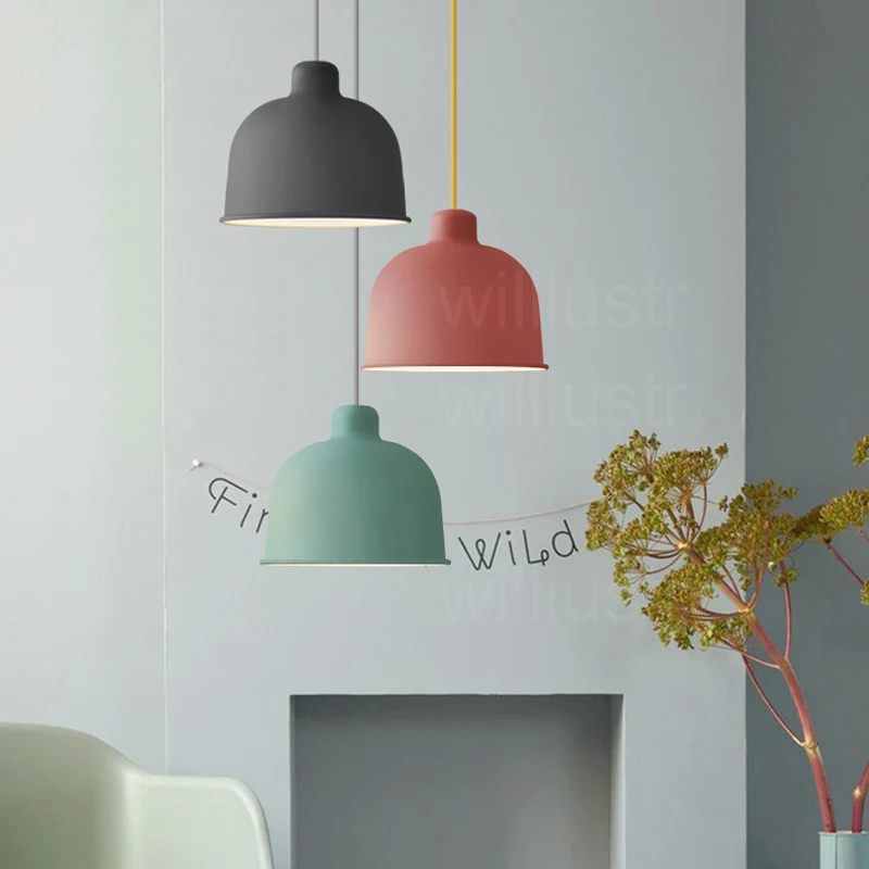 Willlustr Iron Suspension Light Macaron color lighting green blue yellow gray dinning room restaurant hotel Bell Pendant Lamp
Willlustr Iron Suspension Light Macaron color lighting green blue yellow gray dinning room restaurant hotel Bell Pendant Lamp