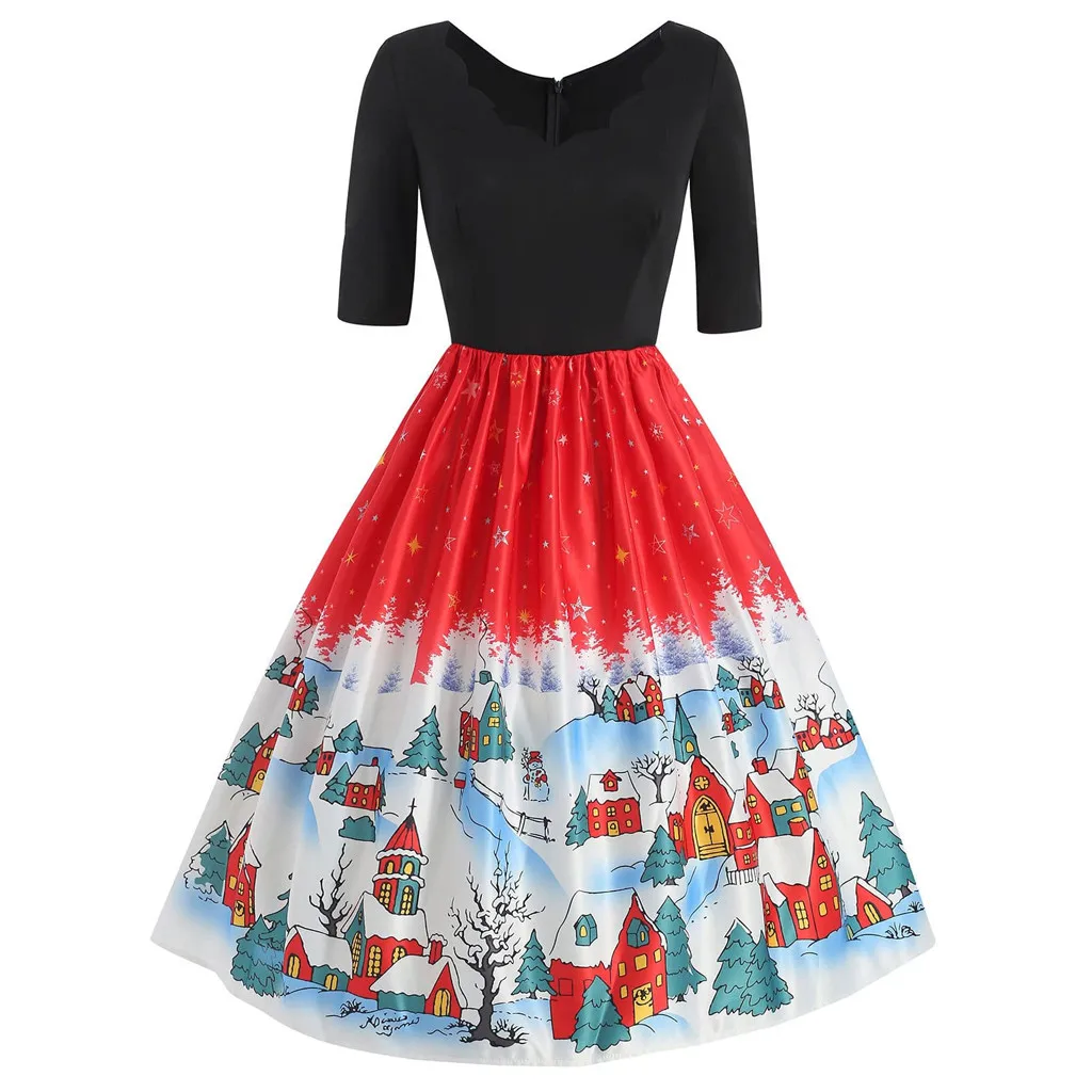 FREE OSTRICH Womens Short Sleeve Christmas Snow Printed Casual Dress Evening Prom women Dress Sexy girl Winter party Dresses
FREE OSTRICH Womens Short Sleeve Christmas Snow Printed Casual Dress Evening Prom women Dress Sexy girl Winter party Dresses