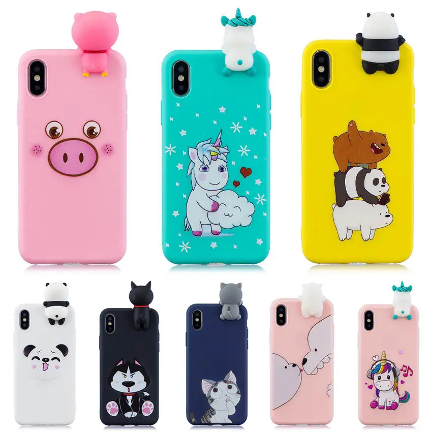 3D Silicone Soft Phone Case For iPhone 7 8 Plus cute Unicorn pig cat bear cute Stress Relief Cases For iPhone XS XR MAX Cover
3D Silicone Soft Phone Case For iPhone 7 8 Plus cute Unicorn pig cat bear cute Stress Relief Cases For iPhone XS XR MAX Cover