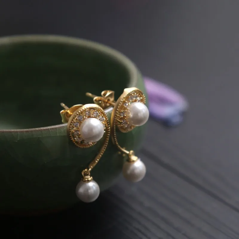 Original Natural Fresh Water Pearl Drop Earrings For Women Boho Round Circle Earrings Fine Jewelry Brinco Argola G0468
Original Natural Fresh Water Pearl Drop Earrings For Women Boho Round Circle Earrings Fine Jewelry Brinco Argola G0468