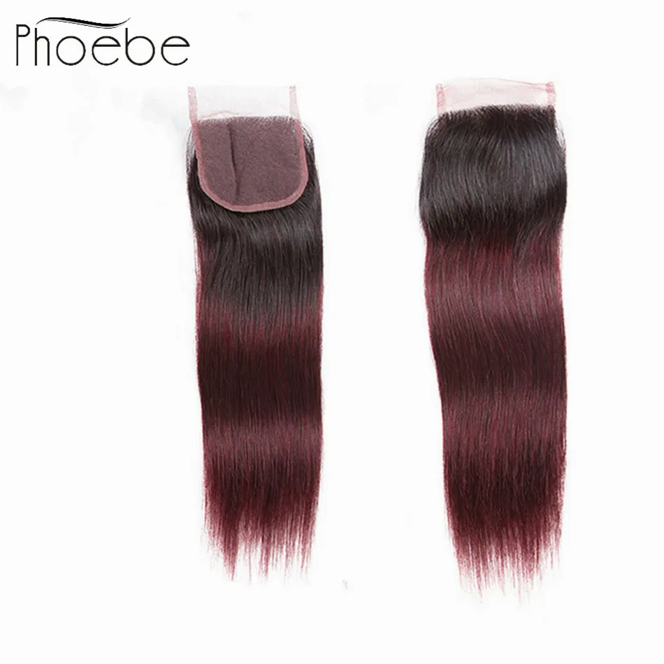 Phoebe Hair Pre-colored 100% Human Hair With One 4*4 Lace Closure Wave Ombre Brazilian Straight Hair Color #1b/99j Non Remy
Phoebe Hair Pre-colored 100% Human Hair With One 4*4 Lace Closure Wave Ombre Brazilian Straight Hair Color #1b/99j Non Remy