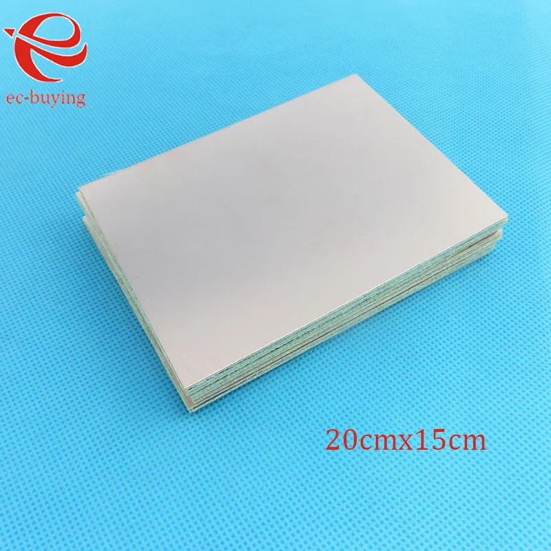 5 pcs/lot Copper Clad Laminate Double Side Plate CCL 20x15cm 1.5mm FR4 Universal Board Practice PCB DIY Kit 200*150*1.5mm
5 pcs/lot Copper Clad Laminate Double Side Plate CCL 20x15cm 1.5mm FR4 Universal Board Practice PCB DIY Kit 200*150*1.5mm