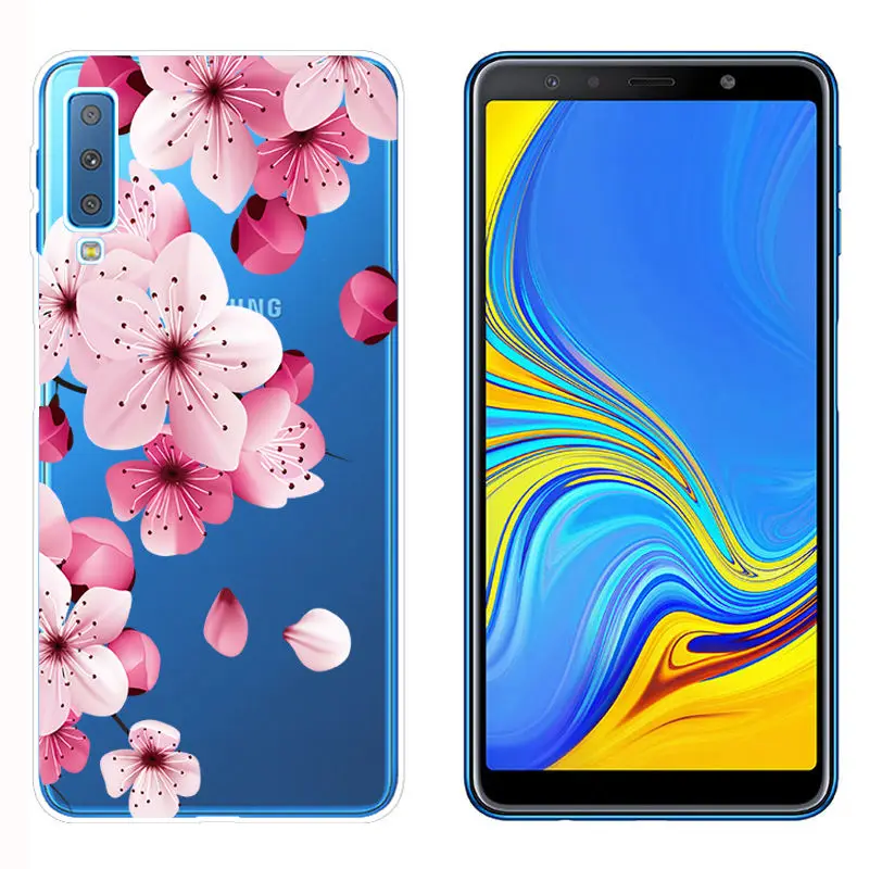 Arvin Case FOR Samsung Galaxy A7 2018 A310 A510 Smart Soft TPU Phone Cover FOR Samsung A750F Painted Silicone Case FOR A8 Plus (19)