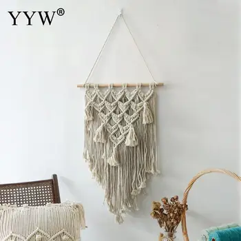 2pc Macrame Scandinavian Woven Wall Hanging Boho Chic Bohemian Home Geometric Art Decor Beautiful Apartment Dorm Room Decoration
2pc Macrame Scandinavian Woven Wall Hanging Boho Chic Bohemian Home Geometric Art Decor Beautiful Apartment Dorm Room Decoration