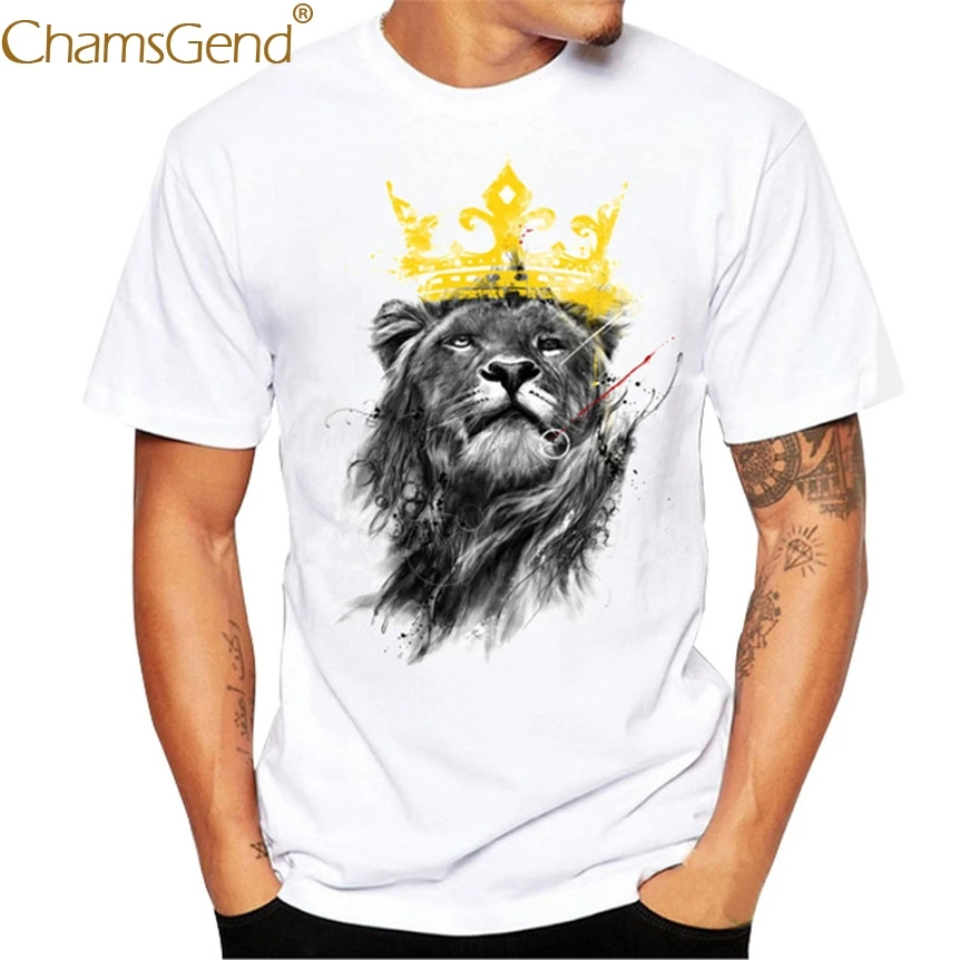 Chamsgend Man Shirt Summer Casua 3D Lion Print Short Sleeve T Shirt White Tees Man Tops Drop Shipping 80206
Chamsgend Man Shirt Summer Casua 3D Lion Print Short Sleeve T Shirt White Tees Man Tops Drop Shipping 80206