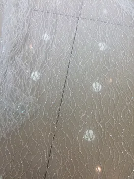 5 yards Nigerian lace fabric Special LJY-52416 embroidered African Lace with glass beads for Bridal dress
5 yards Nigerian lace fabric Special LJY-52416 embroidered African Lace with glass beads for Bridal dress