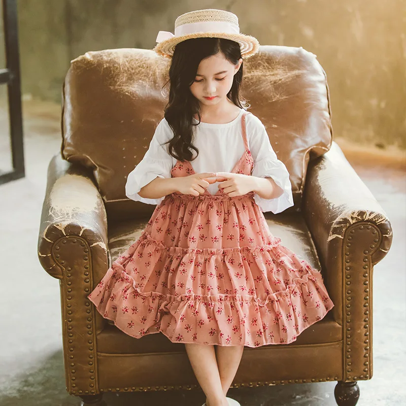 New Summer Dresses For Girls Fashion Beach Dress Kids Floral Pattern Dress Girls Teenage Kids Girls Clothes 6 8 10 12 13 14 Year
New Summer Dresses For Girls Fashion Beach Dress Kids Floral Pattern Dress Girls Teenage Kids Girls Clothes 6 8 10 12 13 14 Year