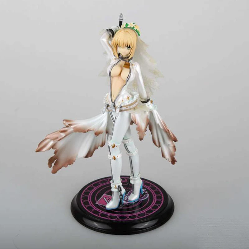 Fate Stay Night Sexy Anime Model figure Sexy Saber toy gift collection wedding dress version Action 22cm PVC with box
Fate Stay Night Sexy Anime Model figure Sexy Saber toy gift collection wedding dress version Action 22cm PVC with box