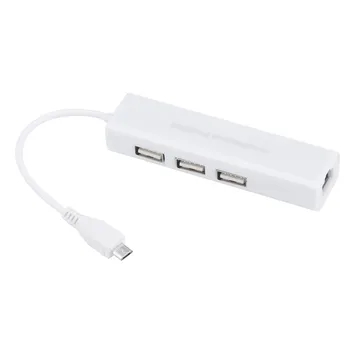 Hot Brand Micro USB to Network LAN Ethernet RJ45 Adapter with 3 Port USB 2.0 HUB Adapter
Hot Brand Micro USB to Network LAN Ethernet RJ45 Adapter with 3 Port USB 2.0 HUB Adapter