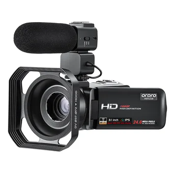 ORDRO HDV-Z20 1080P 24MP Digital Video Camera Camcorder 3.0" Touchscreen 16X Digital Zoom with Battery
ORDRO HDV-Z20 1080P 24MP Digital Video Camera Camcorder 3.0" Touchscreen 16X Digital Zoom with Battery