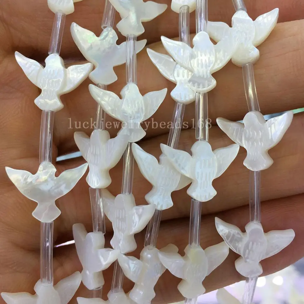 Free Shipping 11x15mm Natural White Mother of pearl Shell Dove Women Men Spacers Loose Beads 20pcs FG8170
Free Shipping 11x15mm Natural White Mother of pearl Shell Dove Women Men Spacers Loose Beads 20pcs FG8170