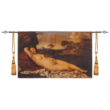 110x70cm Sleeping Venus by Giorgione Famous Works Medieval Naked Goddess Tapestry Wall Hanging Farmhouse Decor tapiz pared
110x70cm Sleeping Venus by Giorgione Famous Works Medieval Naked Goddess Tapestry Wall Hanging Farmhouse Decor tapiz pared